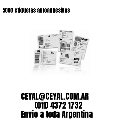 5000 etiquetas autoadhesivas