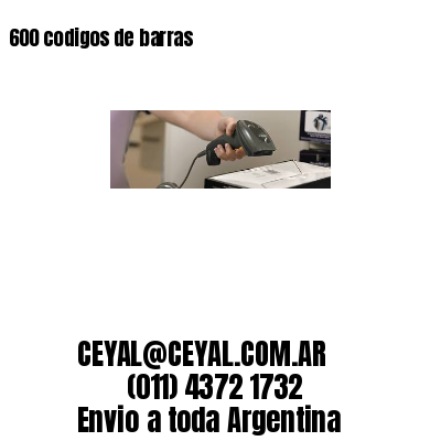 600 codigos de barras