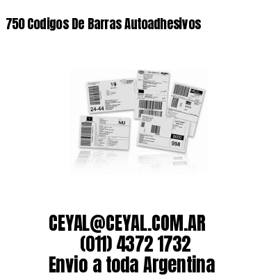 750 Codigos De Barras Autoadhesivos