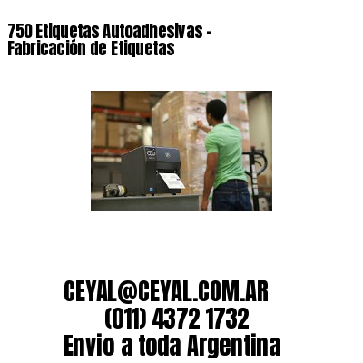 750 Etiquetas Autoadhesivas – Fabricación de Etiquetas