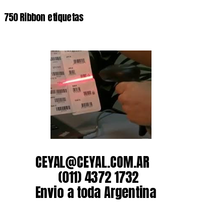 750 Ribbon etiquetas