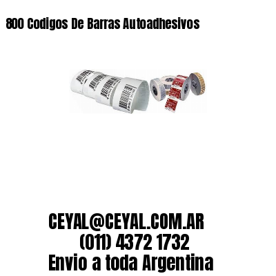 800 Codigos De Barras Autoadhesivos