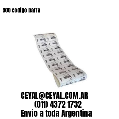 900 codigo barra