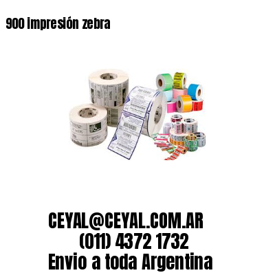 900 impresión zebra