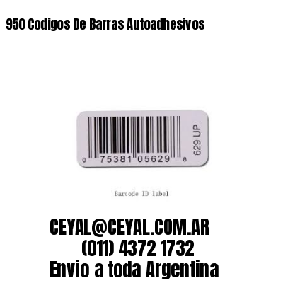 950 Codigos De Barras Autoadhesivos