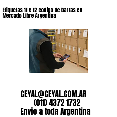 Etiquetas 11 x 12 codigo de barras en Mercado Libre Argentina