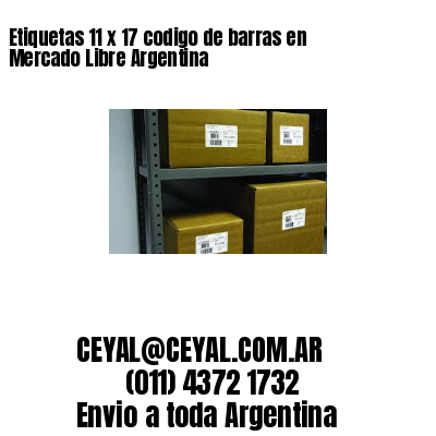 Etiquetas 11 x 17 codigo de barras en Mercado Libre Argentina