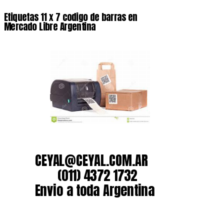 Etiquetas 11 x 7 codigo de barras en Mercado Libre Argentina