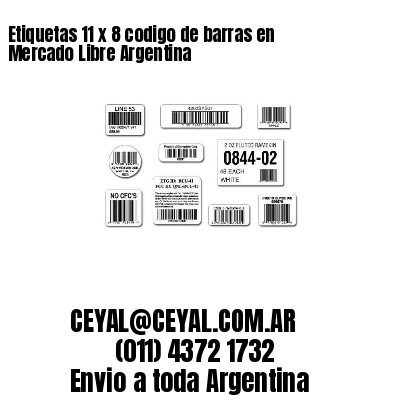 Etiquetas 11 x 8 codigo de barras en Mercado Libre Argentina