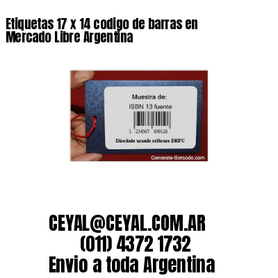 Etiquetas 17 x 14 codigo de barras en Mercado Libre Argentina