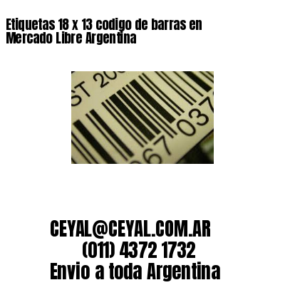 Etiquetas 18 x 13 codigo de barras en Mercado Libre Argentina