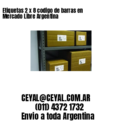 Etiquetas 2 x 8 codigo de barras en Mercado Libre Argentina