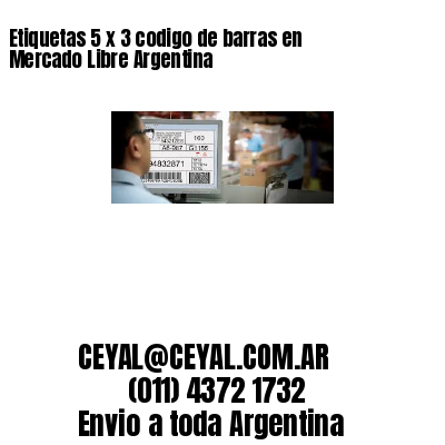 Etiquetas 5 x 3 codigo de barras en Mercado Libre Argentina