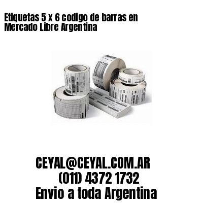 Etiquetas 5 x 6 codigo de barras en Mercado Libre Argentina