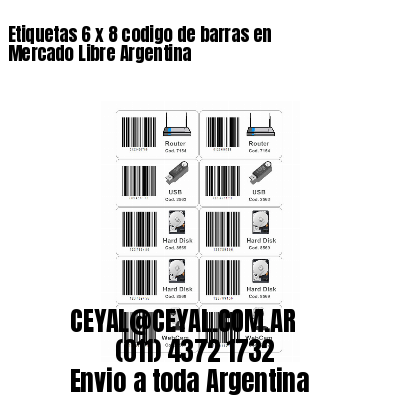 Etiquetas 6 x 8 codigo de barras en Mercado Libre Argentina