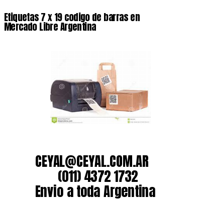 Etiquetas 7 x 19 codigo de barras en Mercado Libre Argentina