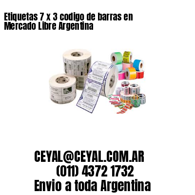 Etiquetas 7 x 3 codigo de barras en Mercado Libre Argentina