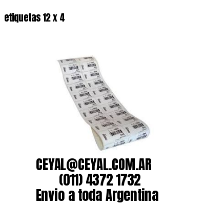 etiquetas 12 x 4