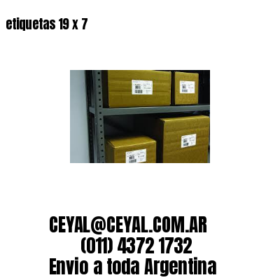 etiquetas 19 x 7