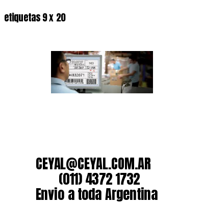 etiquetas 9 x 20