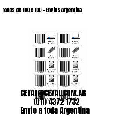 rollos de 100 x 100 - Envios Argentina