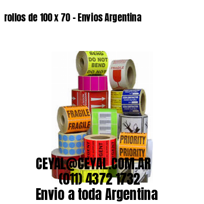 rollos de 100 x 70 - Envios Argentina
