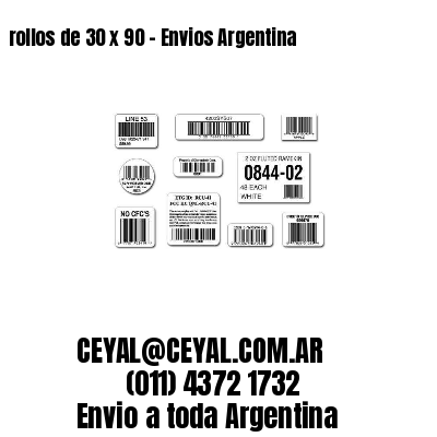 rollos de 30 x 90 – Envios Argentina