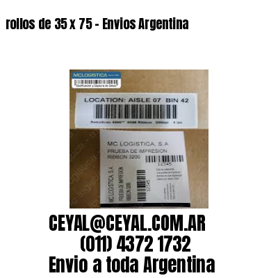 rollos de 35 x 75 – Envios Argentina