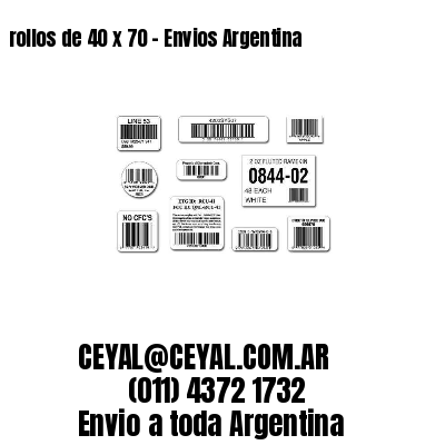 rollos de 40 x 70 – Envios Argentina