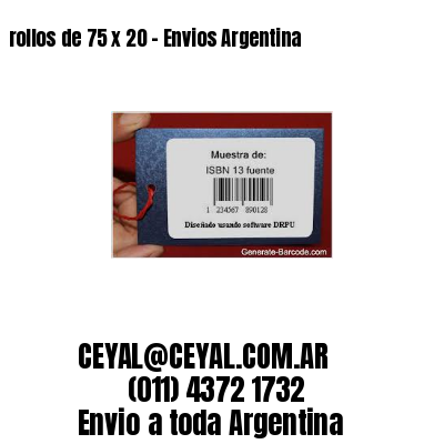rollos de 75 x 20 – Envios Argentina