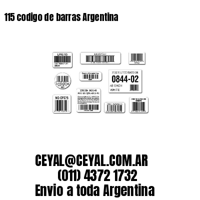 115 codigo de barras Argentina