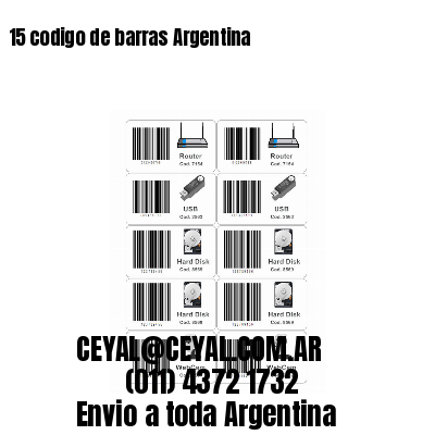 15 codigo de barras Argentina