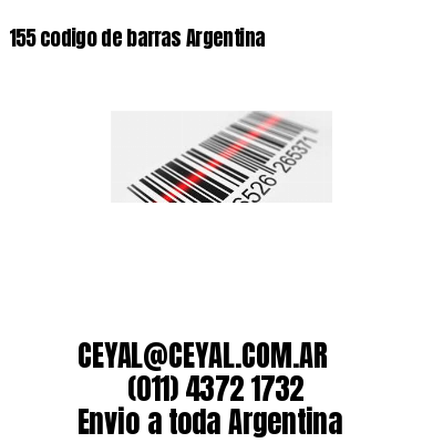 155 codigo de barras Argentina