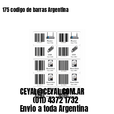 175 codigo de barras Argentina