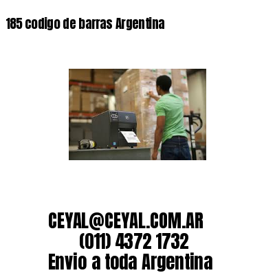 185 codigo de barras Argentina
