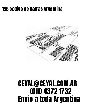 195 codigo de barras Argentina