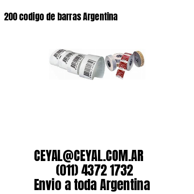 200 codigo de barras Argentina