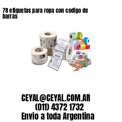 78 etiquetas para ropa con codigo de barras