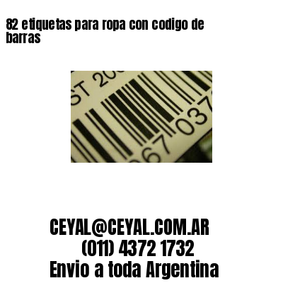 82 etiquetas para ropa con codigo de barras