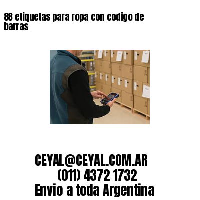 88 etiquetas para ropa con codigo de barras
