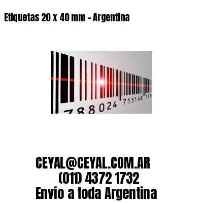 Etiquetas 20 x 40 mm – Argentina