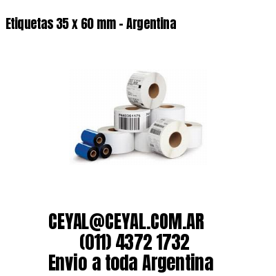 Etiquetas 35 x 60 mm – Argentina