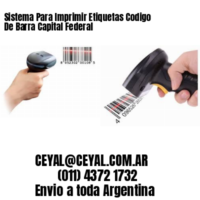 Sistema Para Imprimir Etiquetas Codigo De Barra Capital Federal