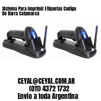 Sistema Para Imprimir Etiquetas Codigo De Barra Catamarca