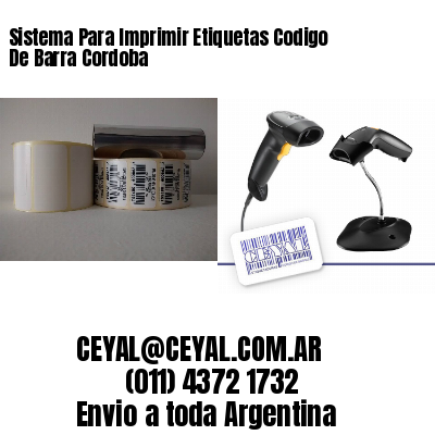 Sistema Para Imprimir Etiquetas Codigo De Barra Cordoba