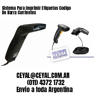 Sistema Para Imprimir Etiquetas Codigo De Barra Corrientes