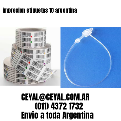 impresion etiquetas 10 argentina