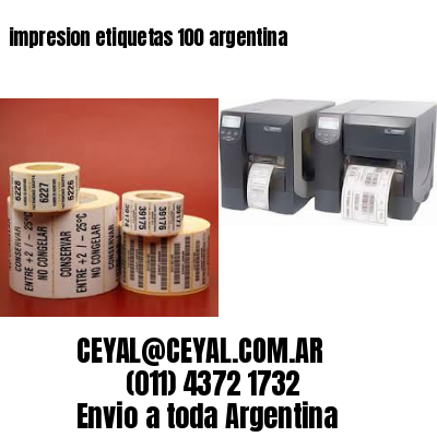 impresion etiquetas 100 argentina