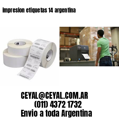 impresion etiquetas 14 argentina