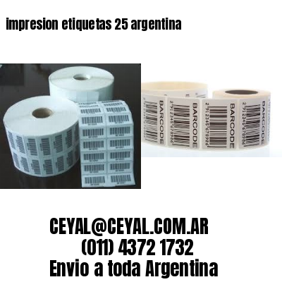 impresion etiquetas 25 argentina